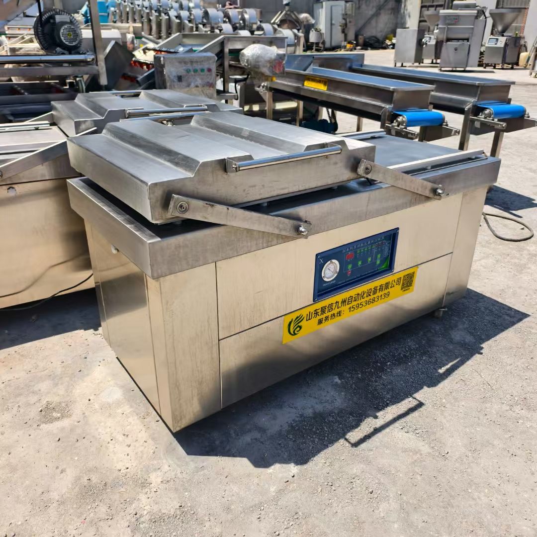 转让二手真空包装机 两台700型双室配100真空泵-2