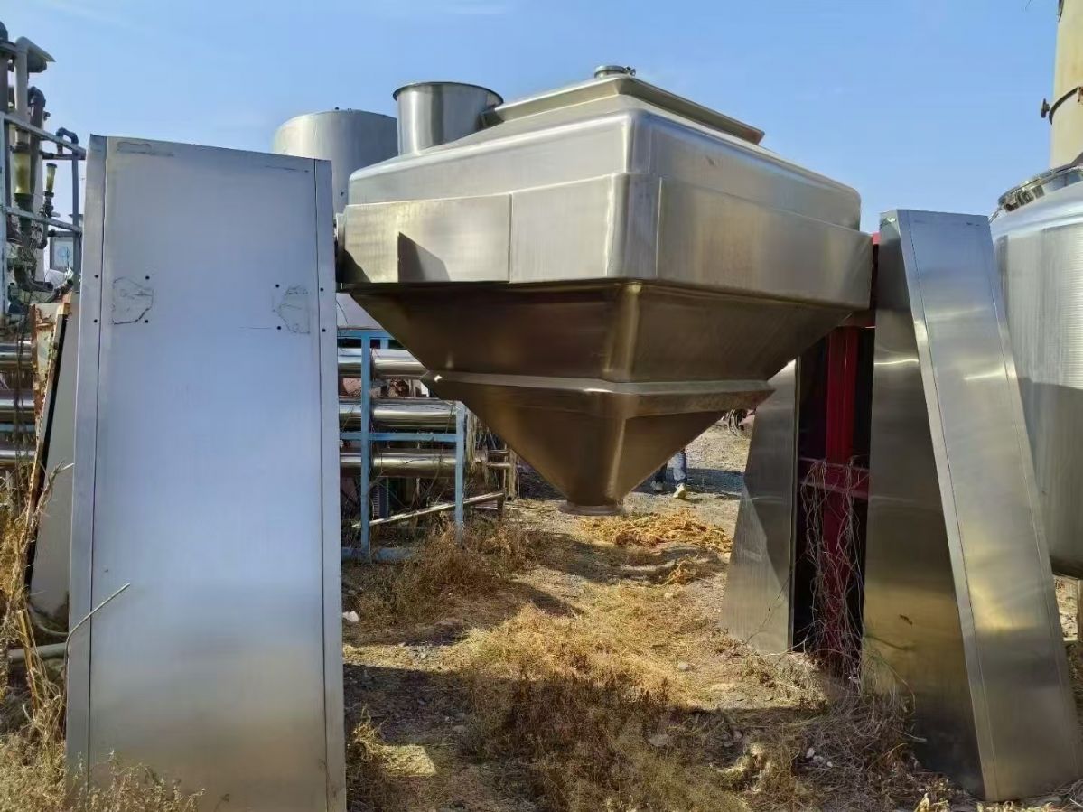 转让二手方锥混合机 一台容积2000升全不锈钢方锥-2