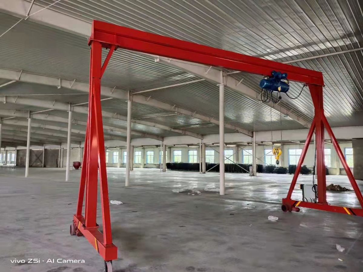 出售2吨3吨单梁偏挂龙门吊2吨3吨简易龙门架 立柱-1