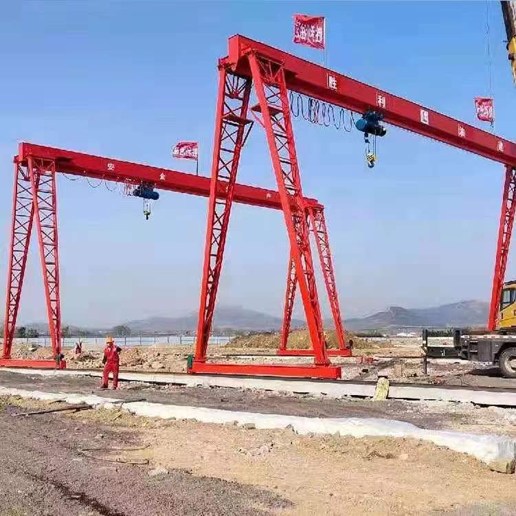 出售2吨3吨单梁偏挂龙门吊2吨3吨简易龙门架 立柱-2