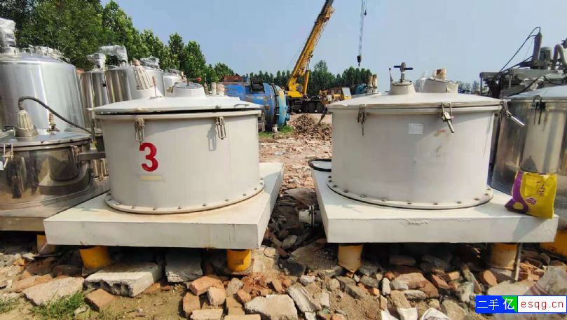 转让PSD1250外部衬塑内钛防腐吊袋离心机2台-2