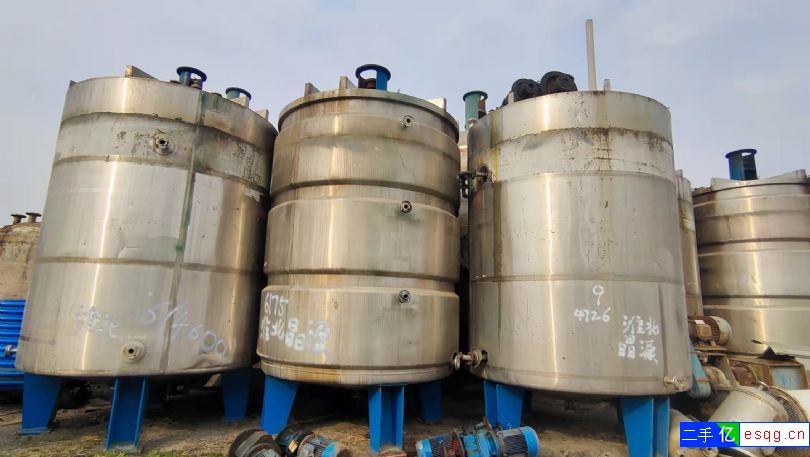 转让20立方不锈钢搅拌罐，蒸汽加热(带夹套)-1