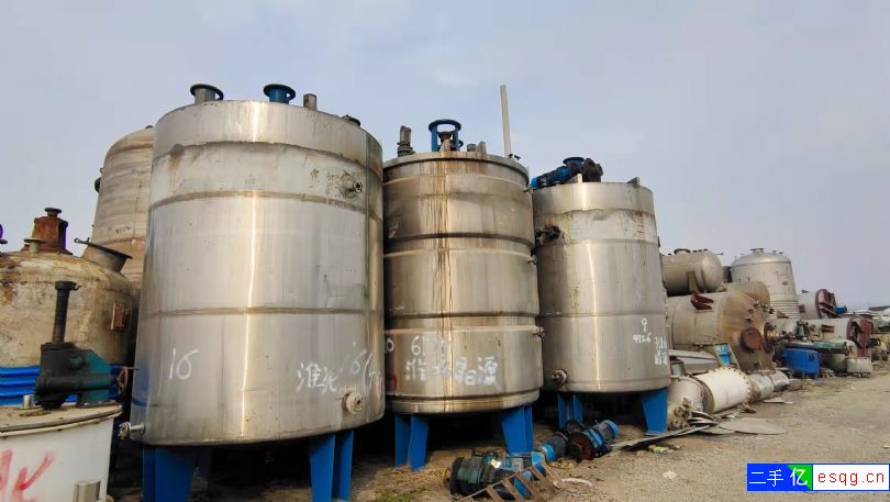 转让20立方不锈钢搅拌罐，蒸汽加热(带夹套)-2