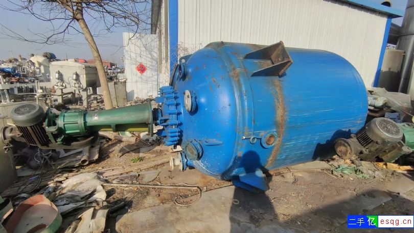 转让5000L杨阳闭式搪瓷反应釜，搪瓷完好,手续齐-2