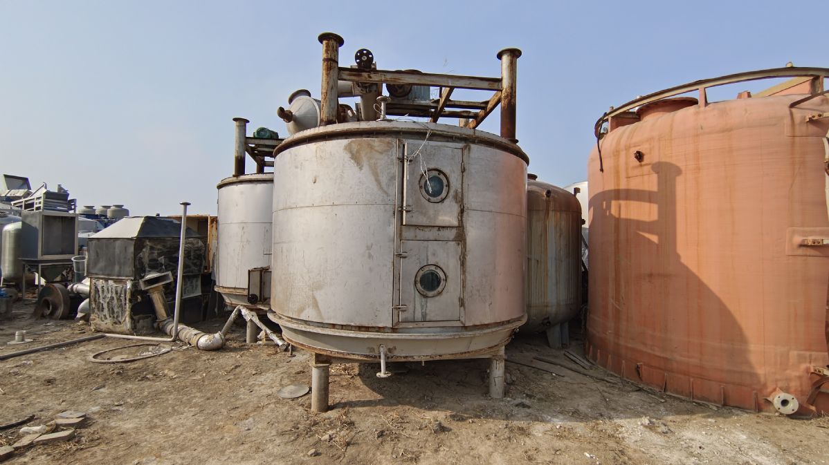 转让9成新40平方不锈钢盘式干燥机3台-2