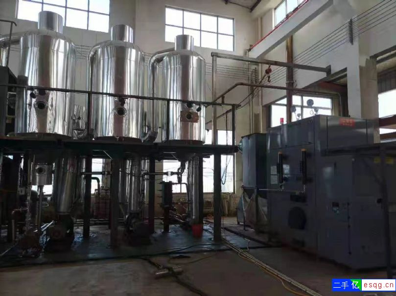 三效强制循环结晶蒸发器一套.蒸发量5吨.材质316-1