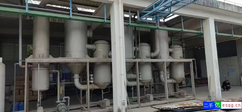 出售 三效浓缩蒸发器一套，蒸发量2吨/时，附件管道-2