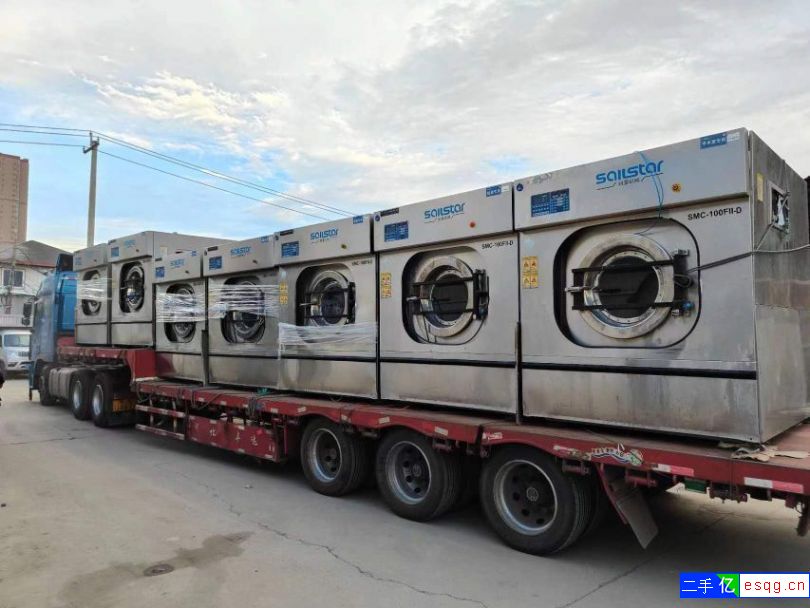 现货销售二手洗涤设备航星水洗机烘干机折叠烫平机-1