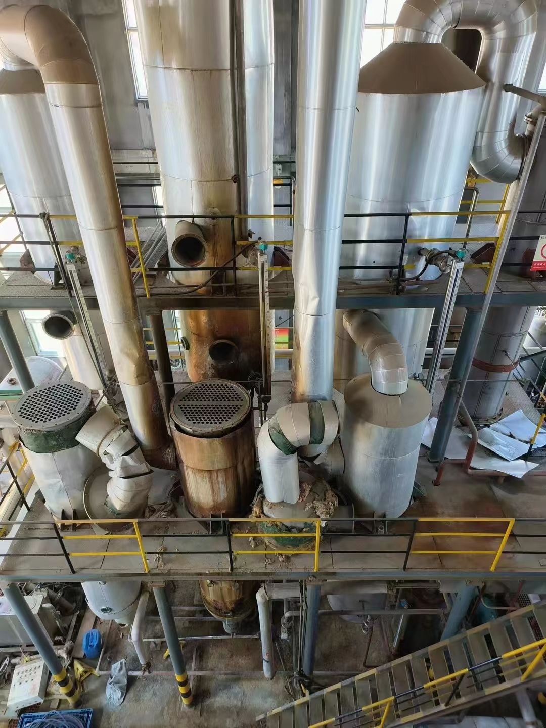 二手三效5吨强制循环蒸发器 加热蒸发速度快-2