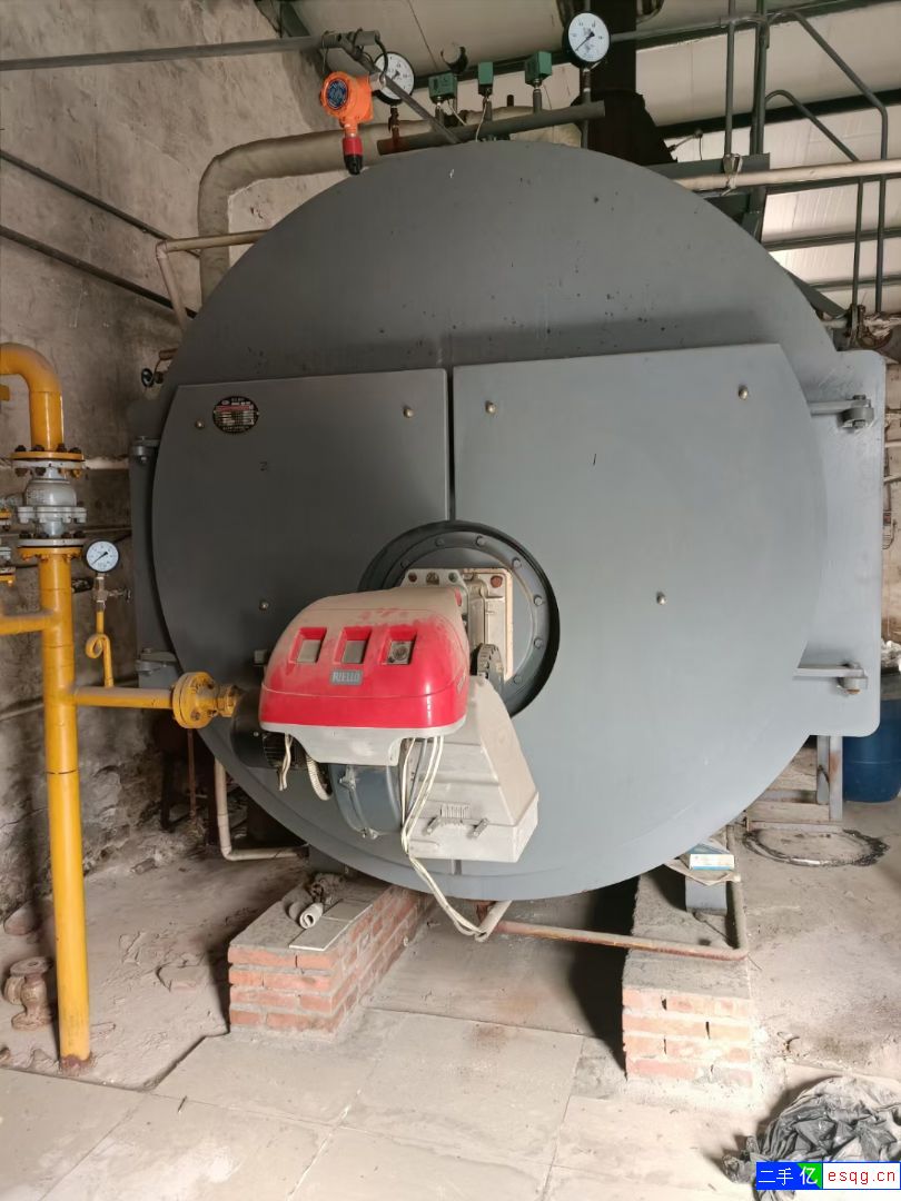 低价处理2吨燃气蒸汽锅炉一套，手续齐全-1