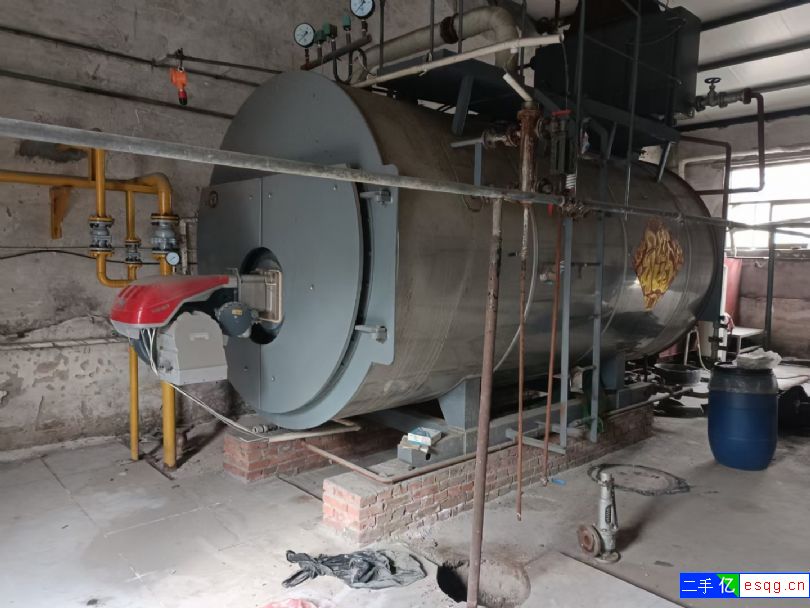 低价处理2吨燃气蒸汽锅炉一套，手续齐全-2