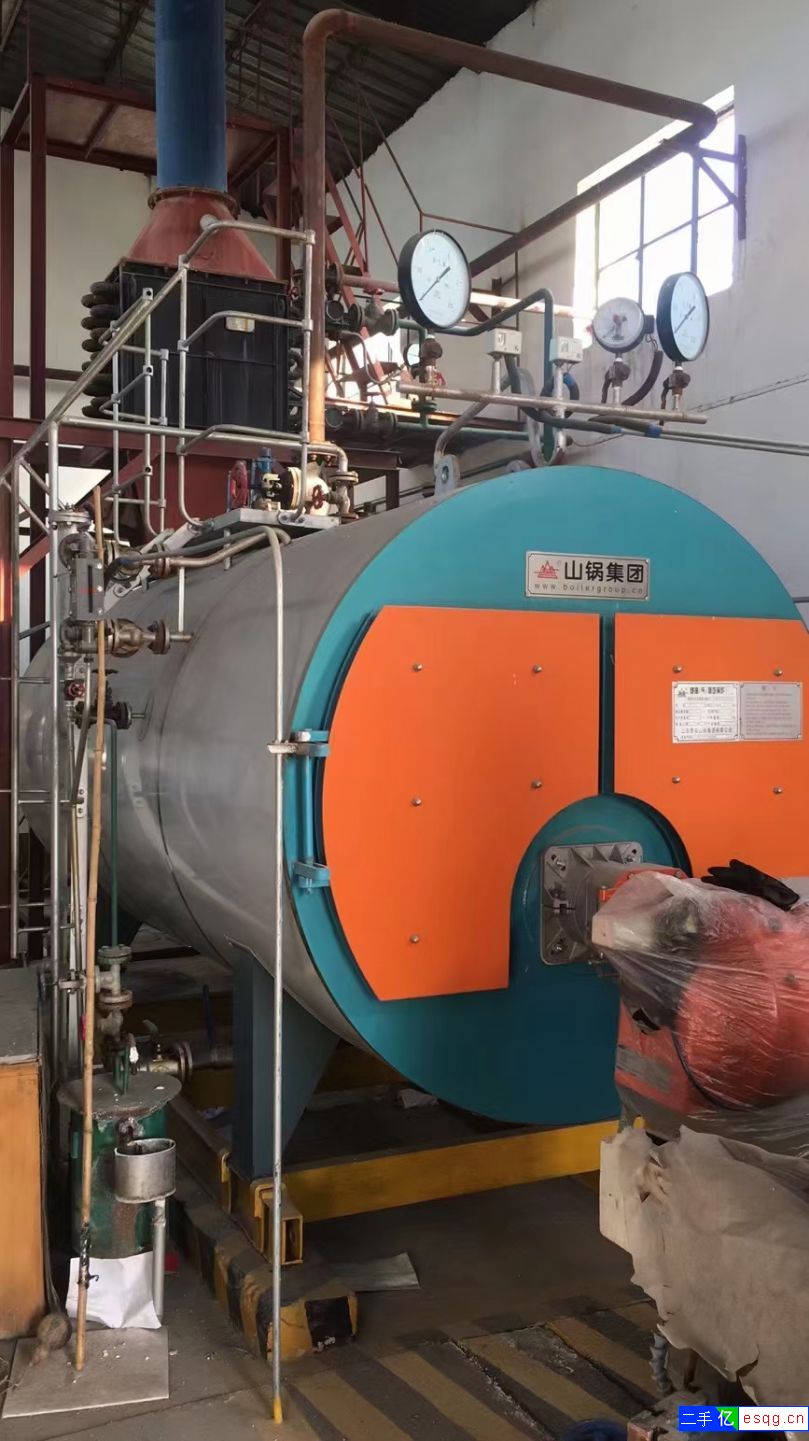 2吨燃气蒸汽锅炉一套99成新-1