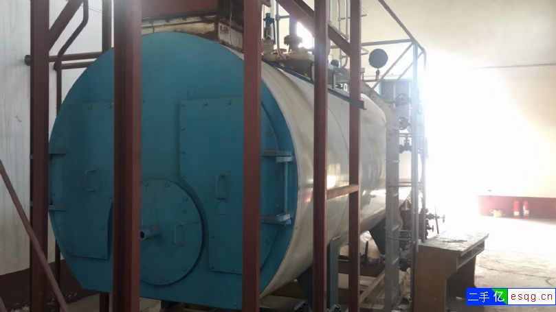 2吨燃气蒸汽锅炉一套99成新-2