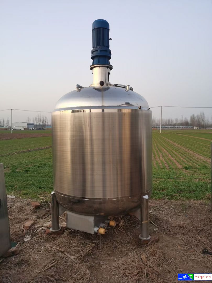 二手9成新不锈钢乳化罐，2立方不锈钢电加热乳化罐-1