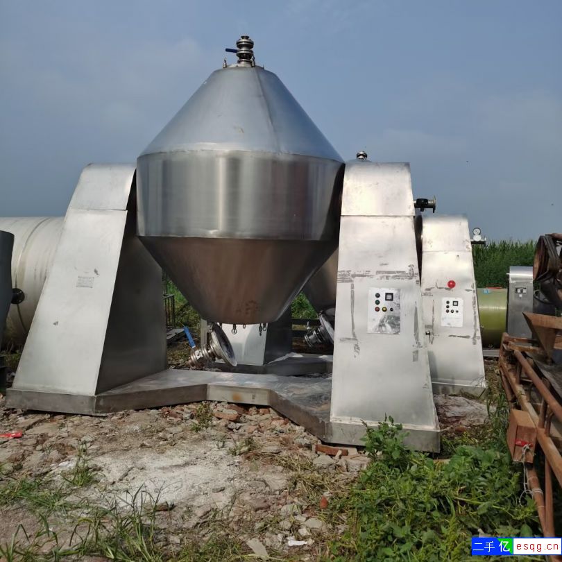 出售二手双锥干燥机，二手2000升不锈钢双锥干燥机-1