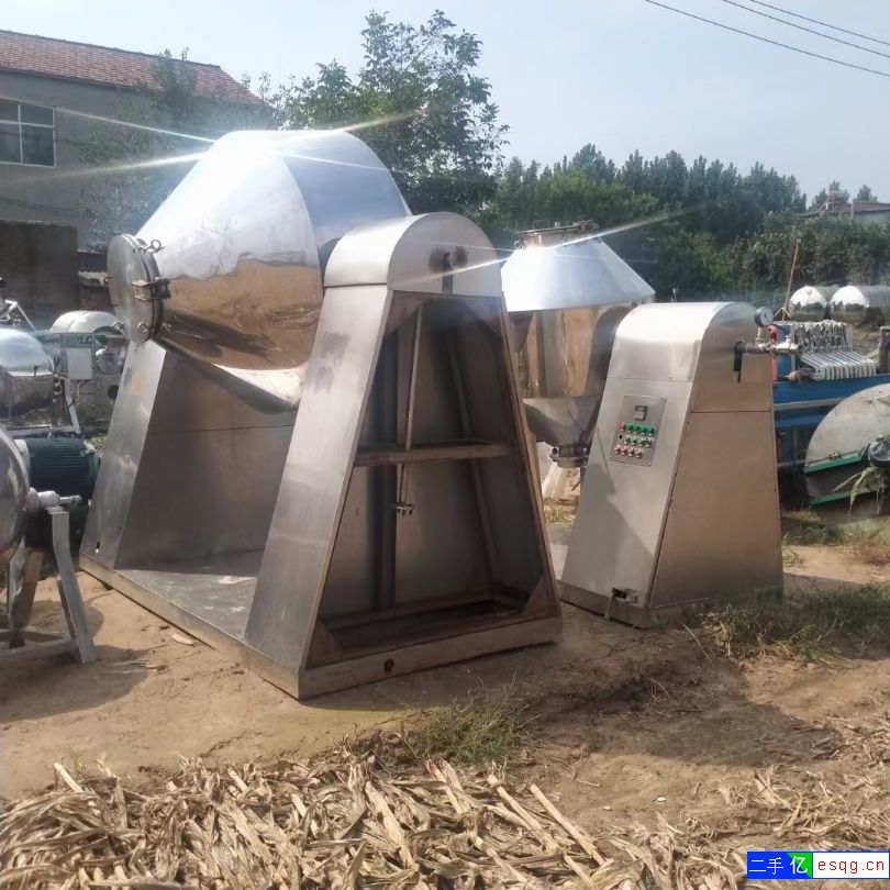 出售二手双锥干燥机，二手2000升不锈钢双锥干燥机-2