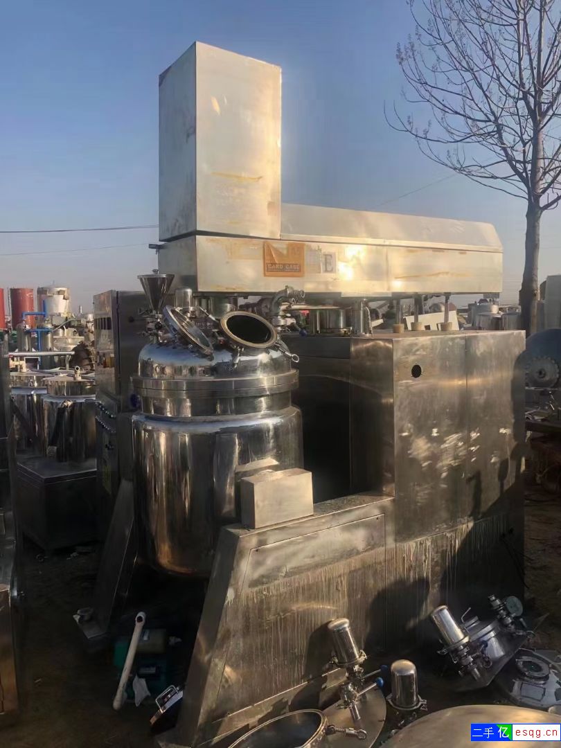 出售250L全自动乳化机一台，翻缸出料，蒸汽加热、-1