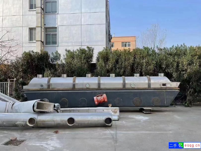 低价出售二手不锈钢流化床，0.75X7.5米半不锈-1