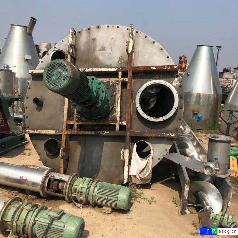 出售二手锥形混合机，二手3立方不锈钢双螺旋锥形混合-2