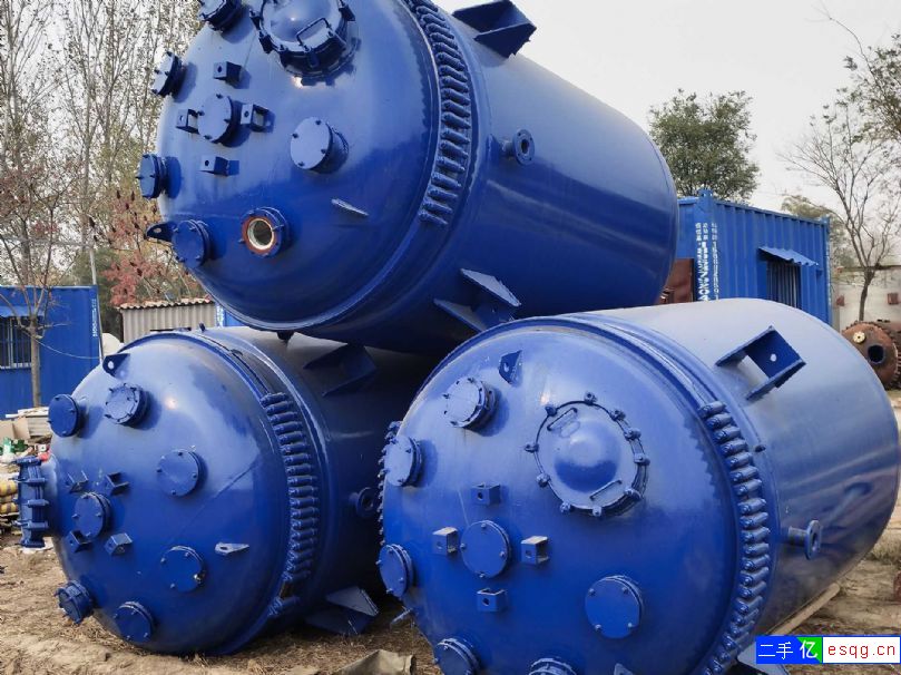 转让二手搪瓷反应釜，二手5立方搪瓷反应釜，电加热搪-1