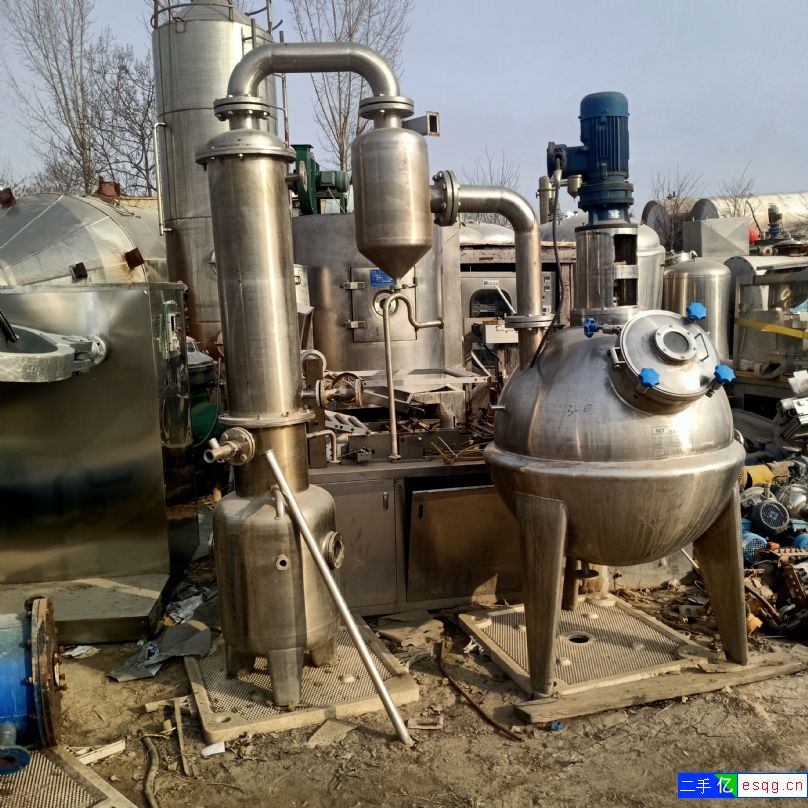 二手浓缩蒸发器，2立方双效浓缩蒸发器，球型浓缩蒸发-1