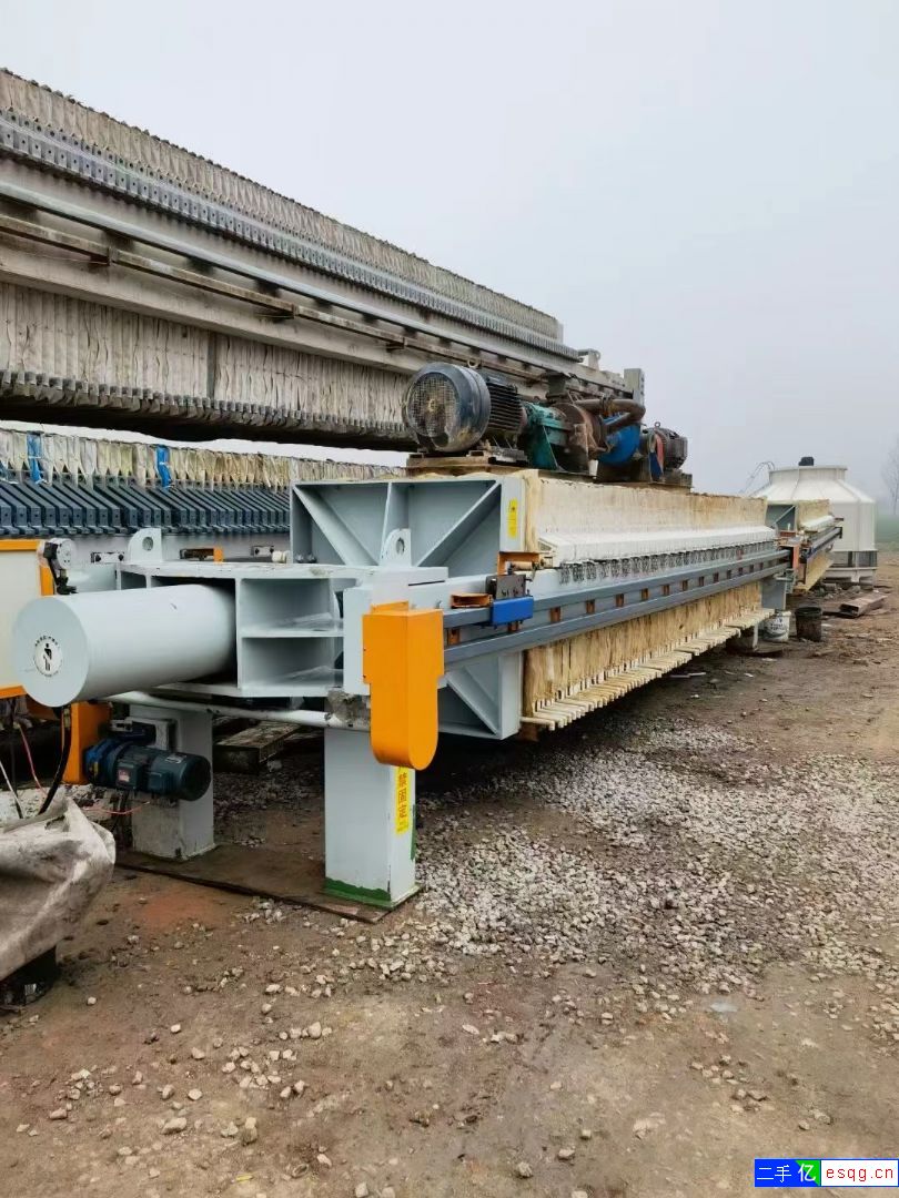 二手景津压滤机，250平方隔膜压滤机，板框压滤机-2