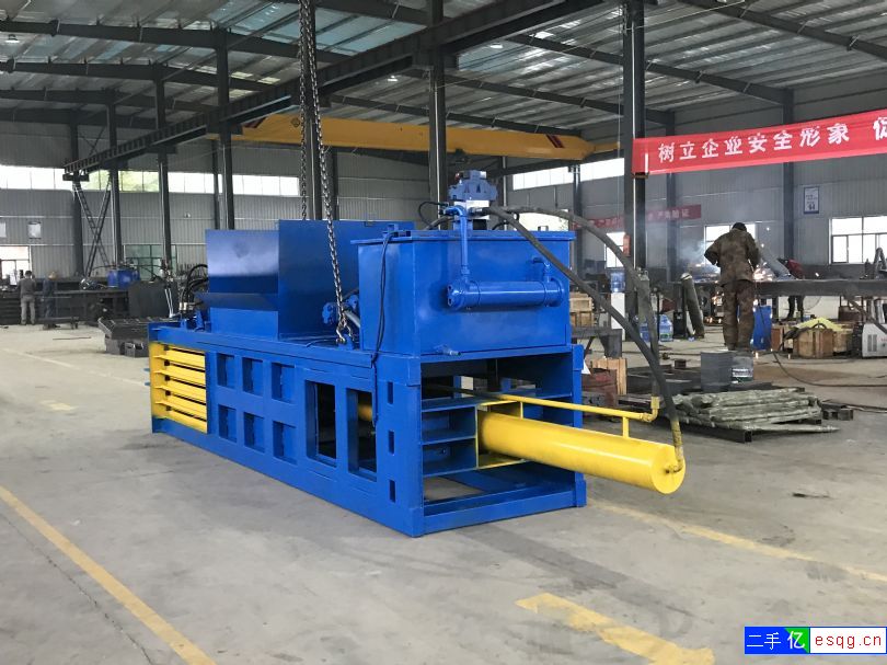 械 卧式秸秆棉花液压打包机 布料麻袋废纸压块机-1