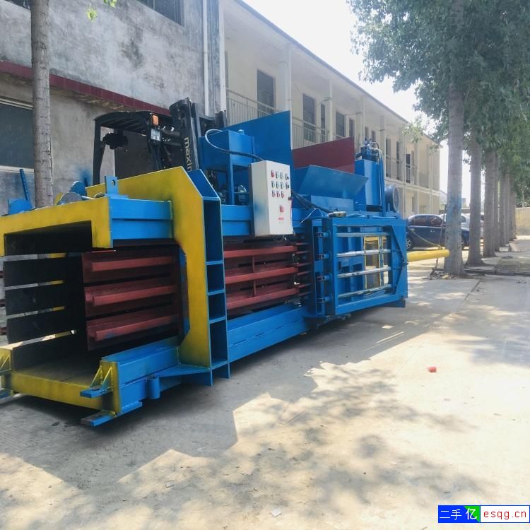 高效化单杠海绵泡沫下角料打包机 液压立式秸秆艾草打-1