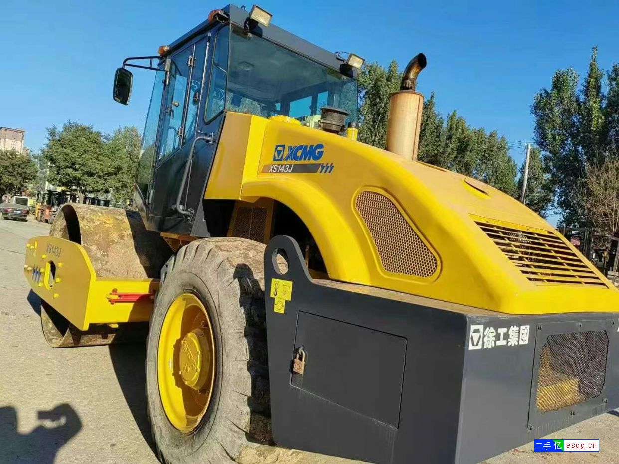 二手徐工14吨震动压路机单钢轮电子档新款-3