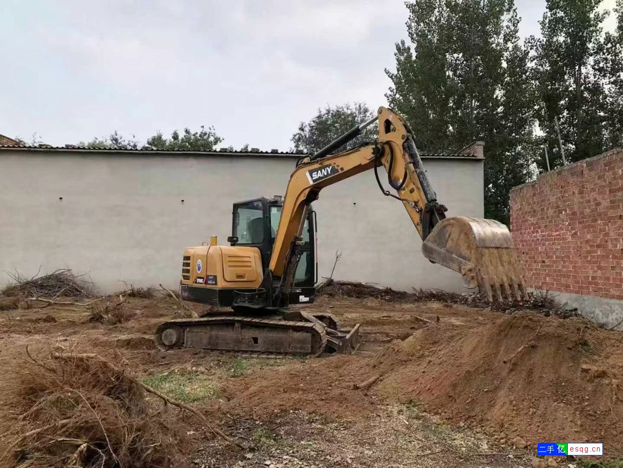 二手国产三一60挖掘机小型钩机五十铃动力-2