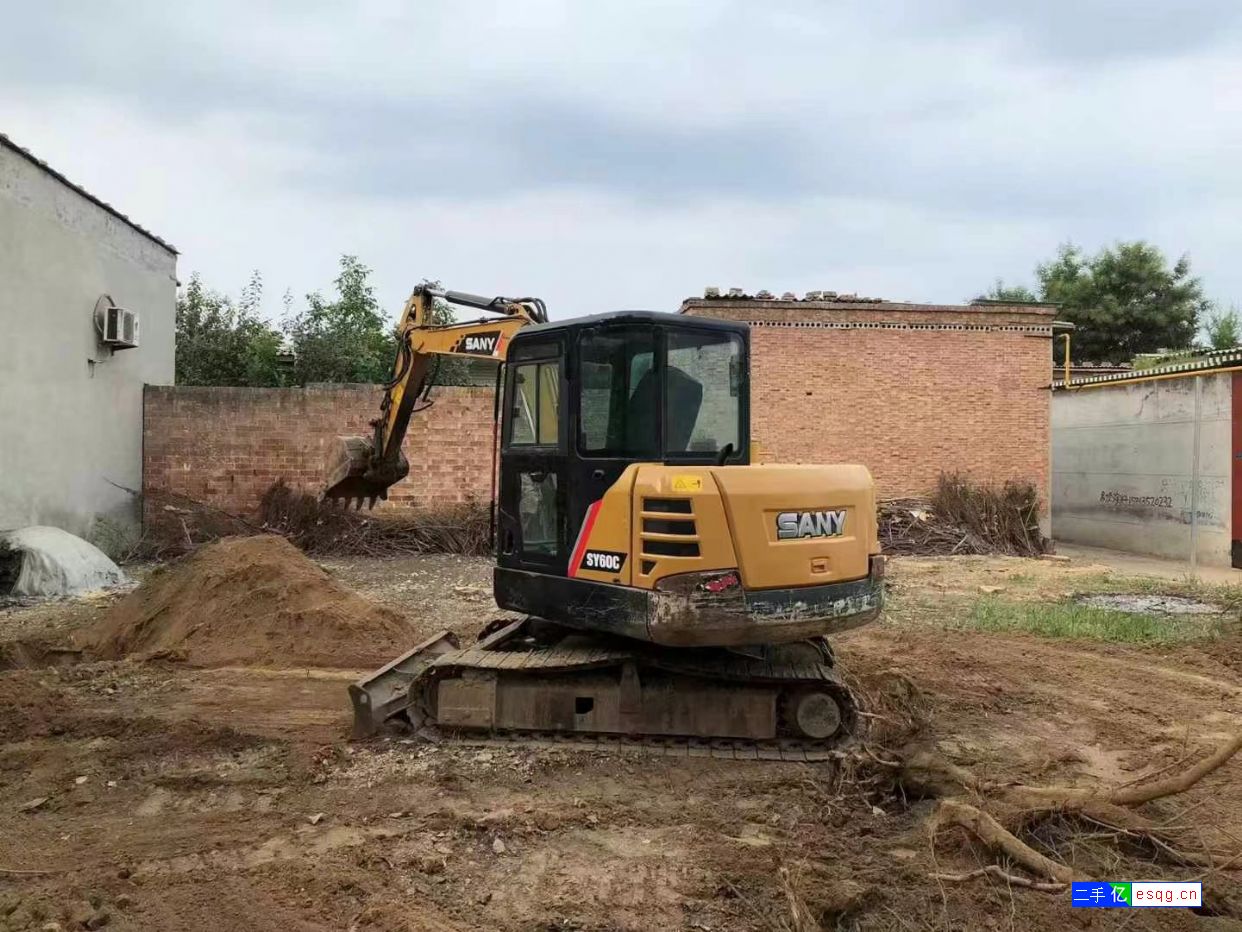 二手国产三一60挖掘机小型钩机五十铃动力-3