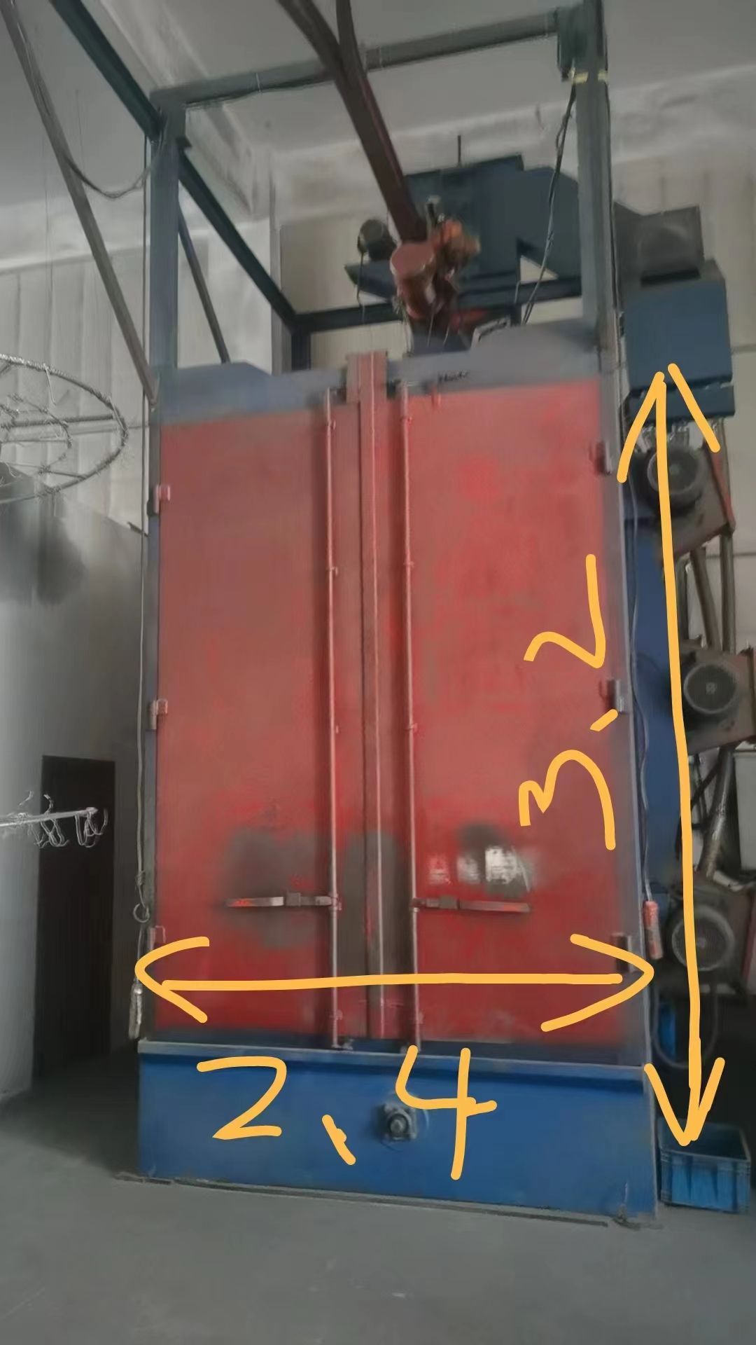 低价出售宽两米四高三米二脉冲除尘器-1