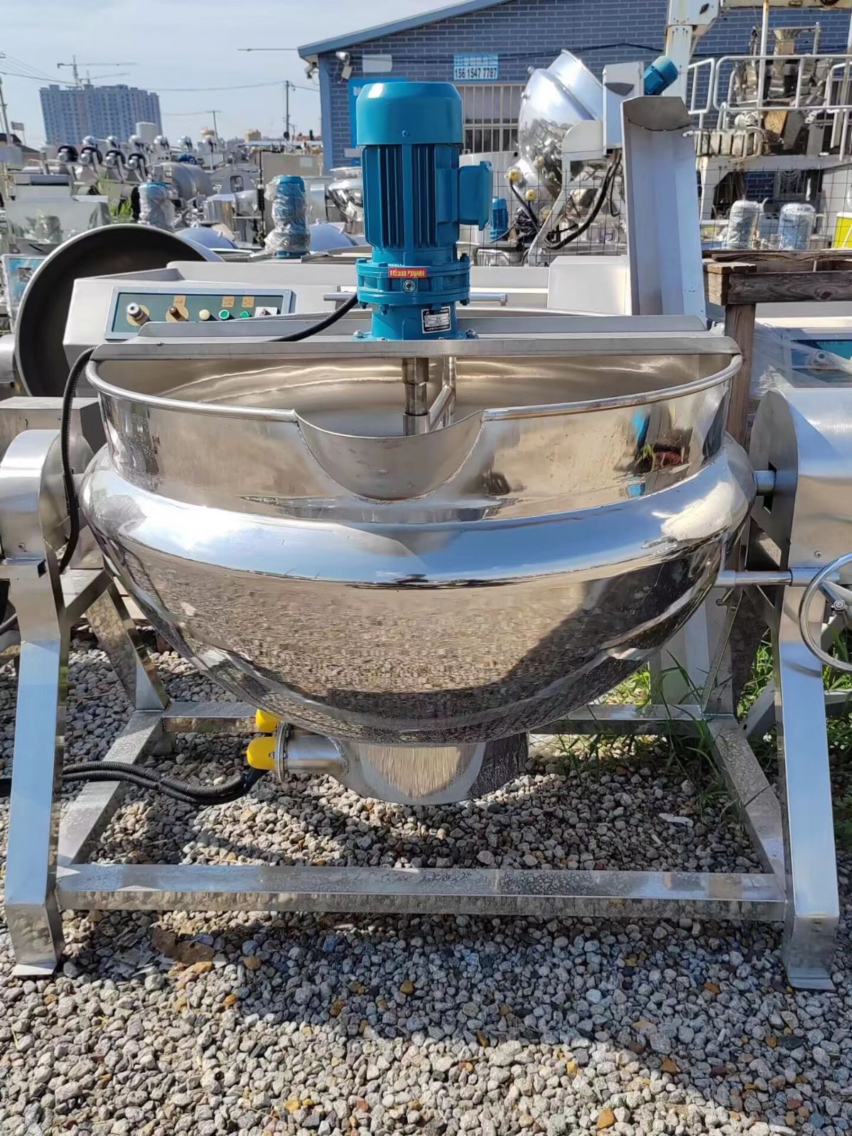 出售二手不锈钢夹层锅-1