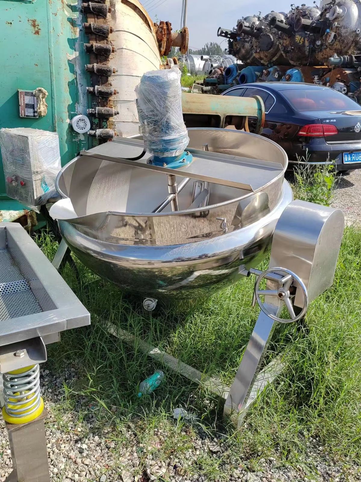 出售二手不锈钢夹层锅-2