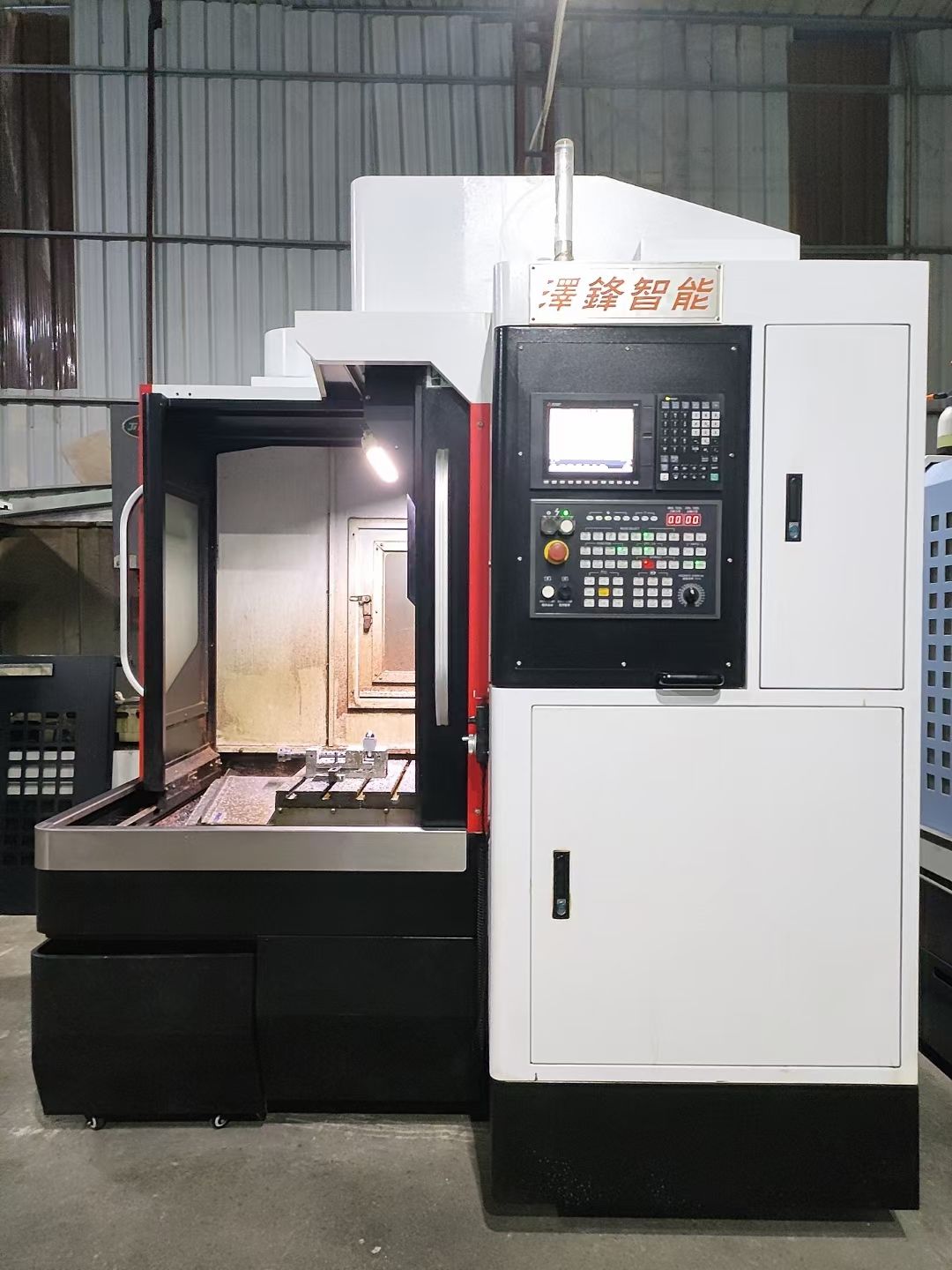 转让一台9成新泽峰650精雕机,三菱E80系统-1