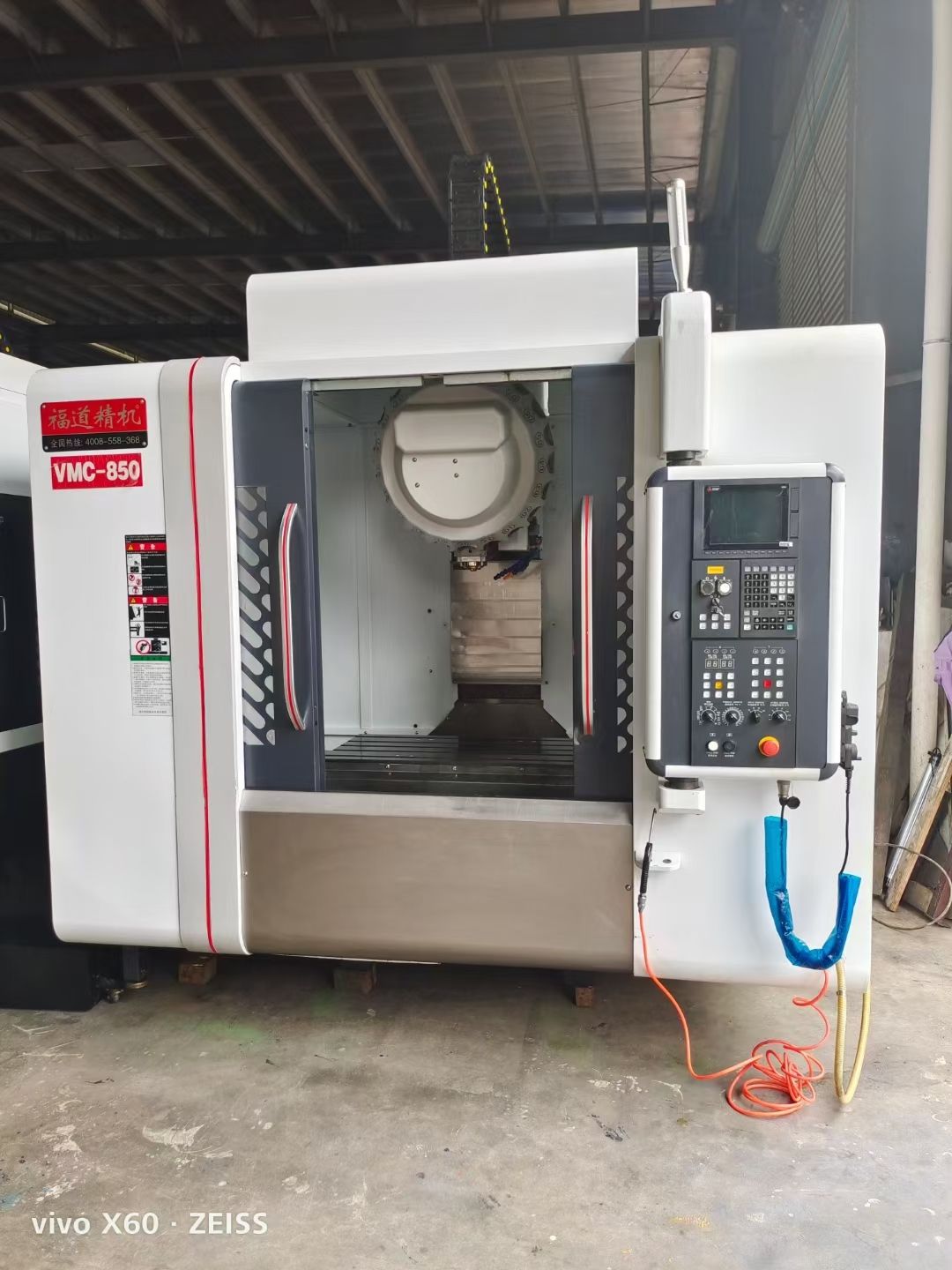 福道准新22年T850钻攻机到货一台，三菱M80系-1