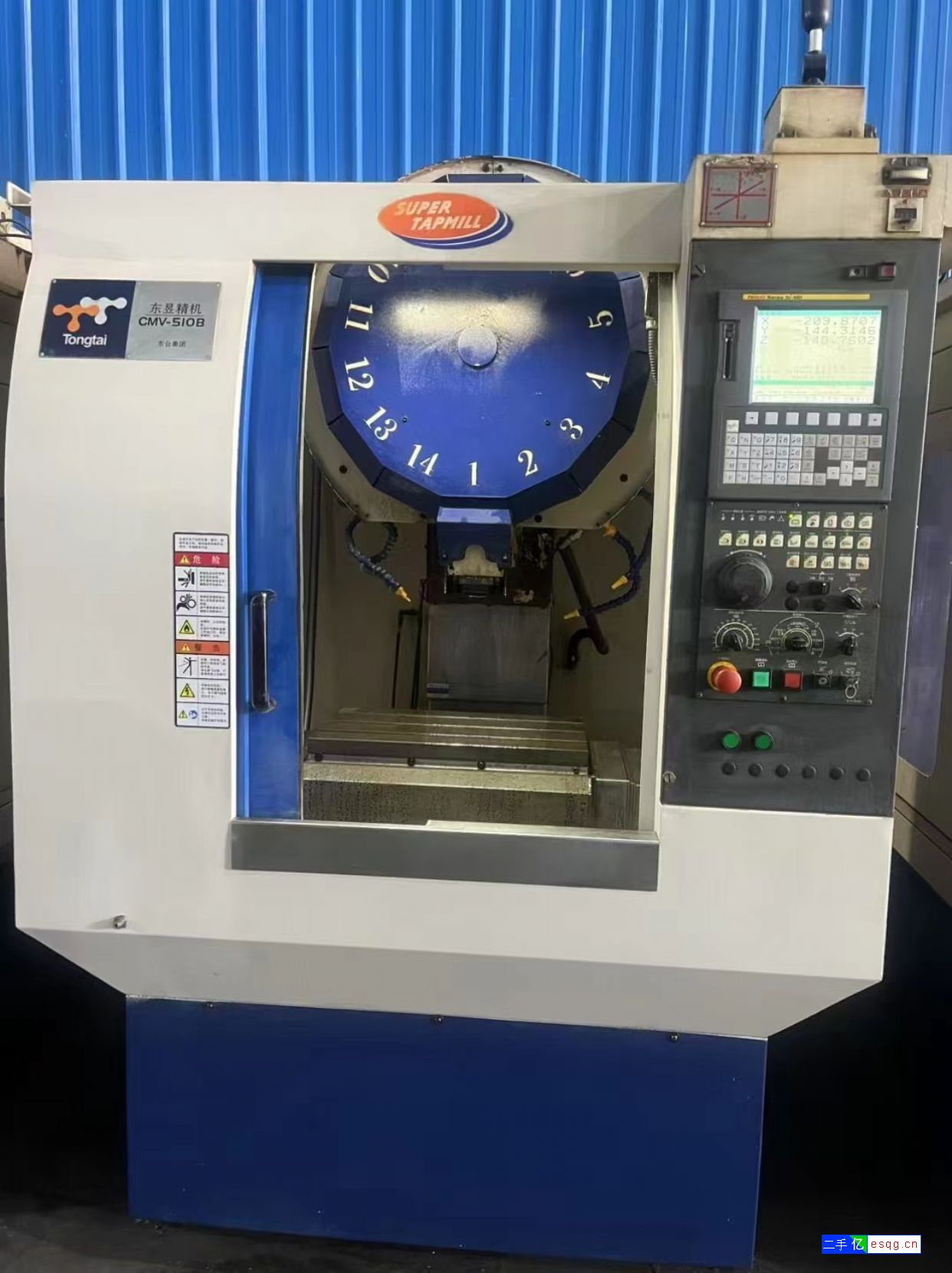 台湾东台510钻攻中心、法那科M D系统，主轴12-1