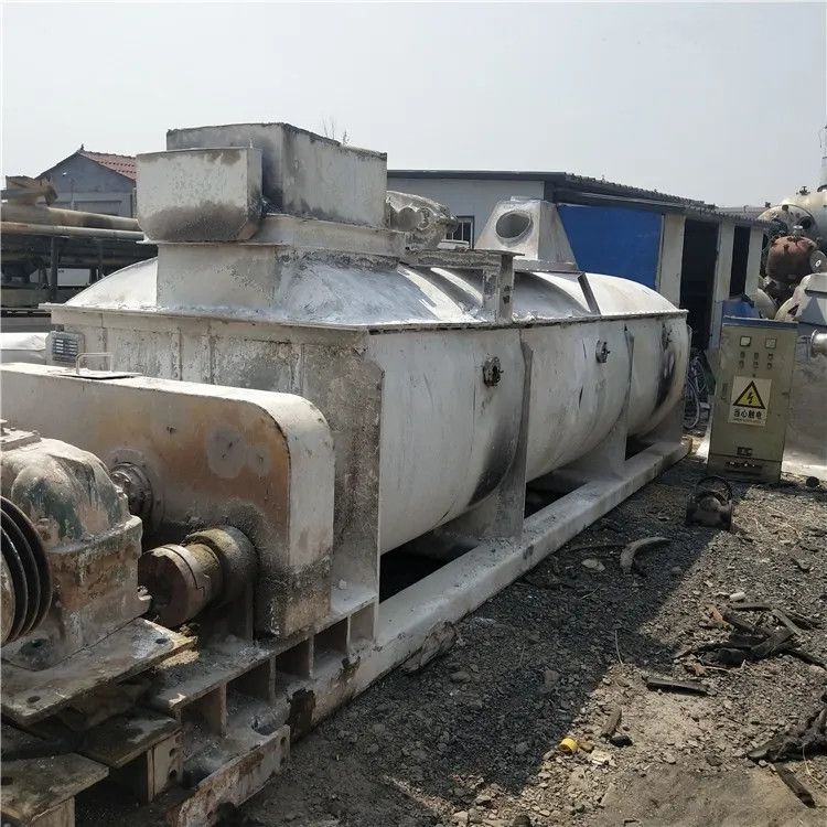 二手100平方桨叶干燥机,电镀污泥桨叶干燥机,油性-2