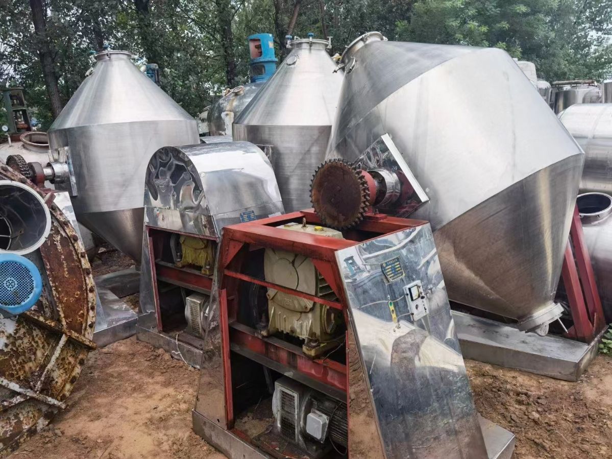 二手双锥干燥机 5000升搪瓷双锥干燥机，双锥混合-1