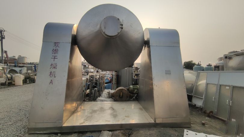二手双锥干燥机 5000升搪瓷双锥干燥机，双锥混合-2