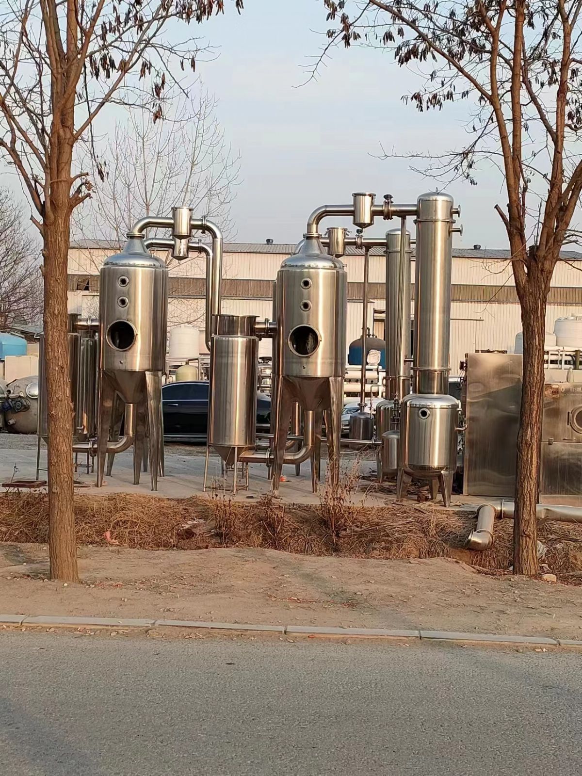 出售二手316材质3吨强制循环蒸发器一套-2