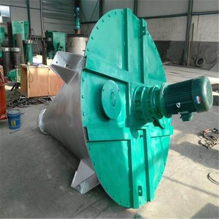 出售二手立式锥形双螺杆螺旋混合机2000升双螺旋锥-1