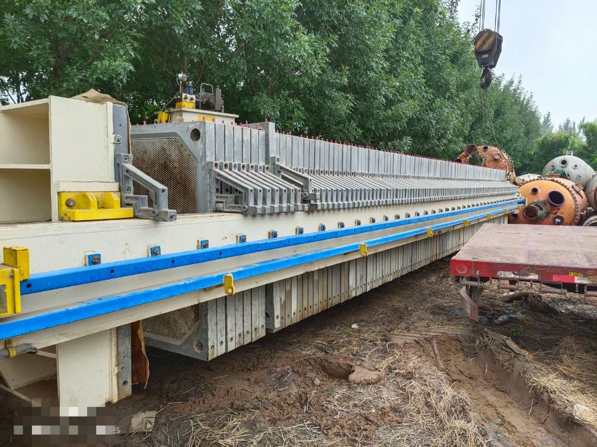 出售二手压滤机 800平方洗沙板框压滤机-1