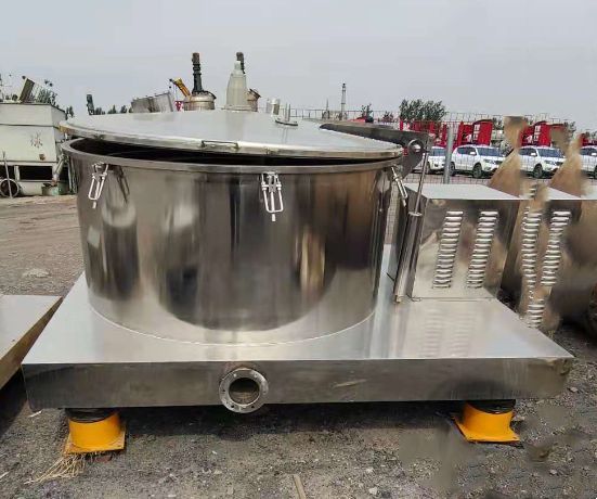 出售二手1200型平板吊带衬塑离心机304不锈钢吊-2