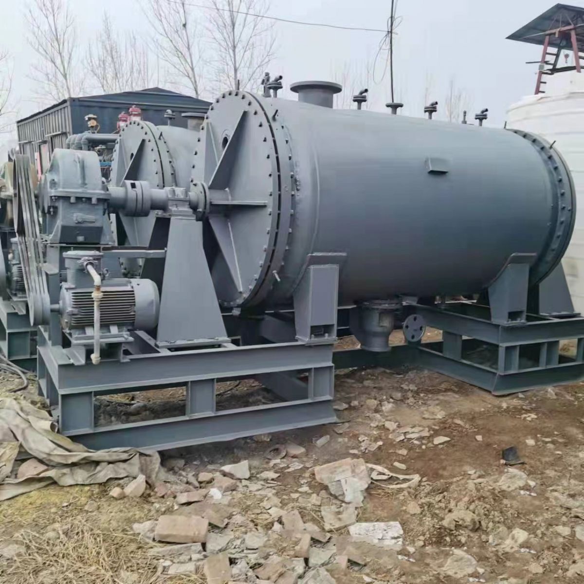 出售二手3000升耙式干燥机 盘式连续烘干机 真空-1