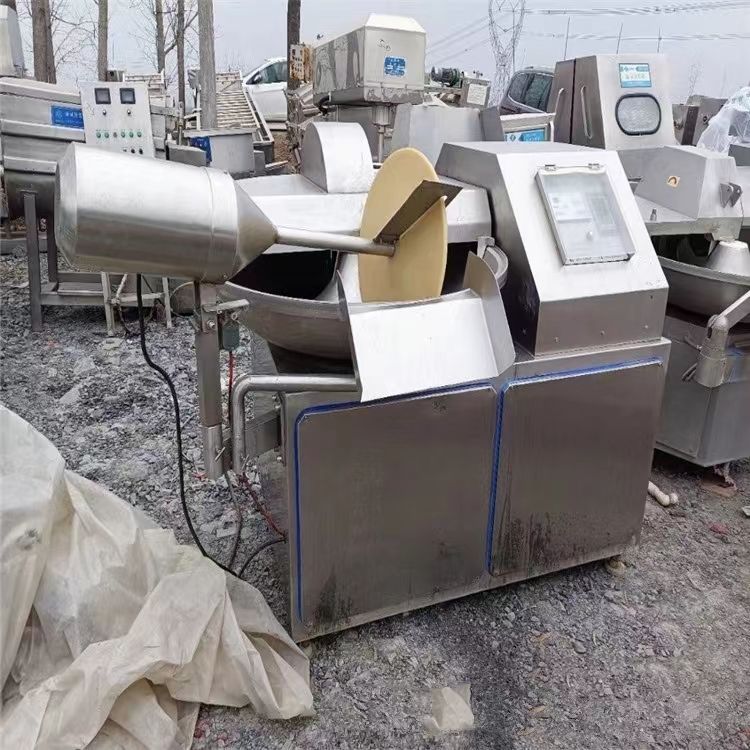 出售二手125变频调速斩拌机 剁肉 剁菜剁馅 鱼豆-1