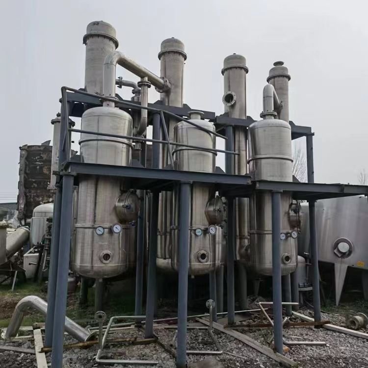 出售二手蒸发器 不锈钢15吨强制循环废水蒸发 多效-1