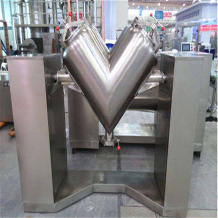 出售 二手粉末颗粒混料机,2000升V型混合机-2