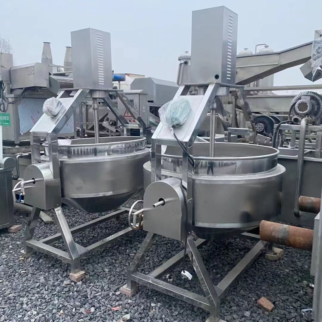 出售 二手电加热夹层锅 全自动不锈钢工厂设备 翻炒-1