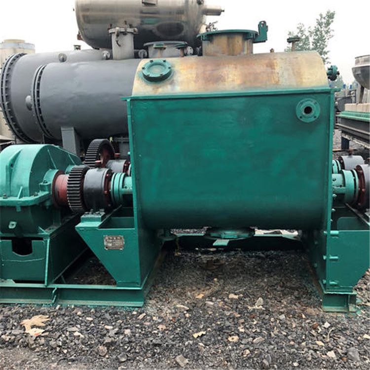 出售二手1000升不锈钢真空捏合机 液压翻缸电加热-2